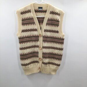 Vintage MCM Dale of Norway Sweater Vest Pure New Wool Nordic Scandinavian Womens